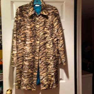 Guess long coat animal print